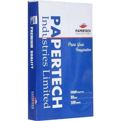 Papertech লিগ্যাল 356x216 মিমি অফসেট পেপার 80 জিএসএম - 500 শিট
