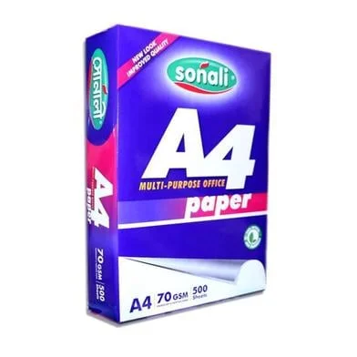 সোনালী A4 Sized পেপার, 70 জিএসএম, 500 শিট