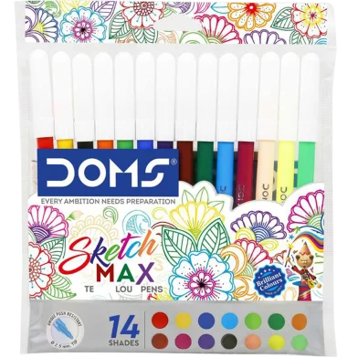 Doms স্কেচ কালার পেন Max-14 পিস