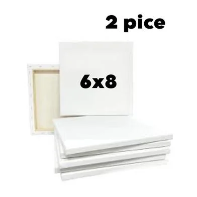 হোয়াইট ক্যানভাস 6X8 ইঞ্চি 2 পিস