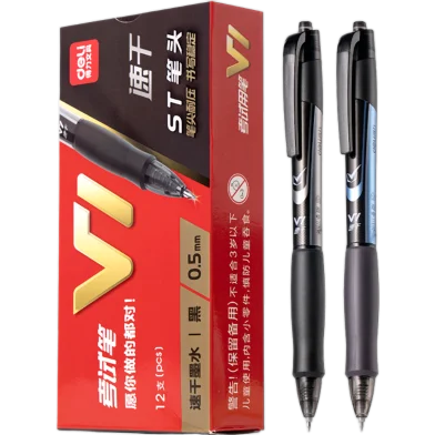 Deli এক্সাম জেল পেন 0.5 মিমি-12 পিস - V1