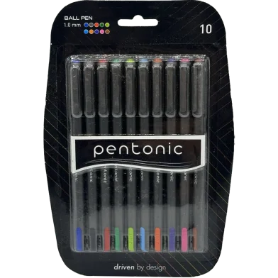 Pentonic কালার বলপেন মাল্টি কালার ইংক 10 পিস