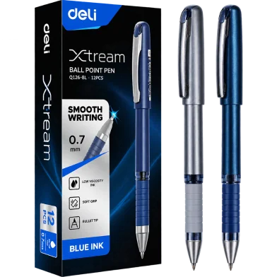 Deli Xtream বলপয়েন্ট পেন0.7 মিমি-12 পিস - EQ126-BL