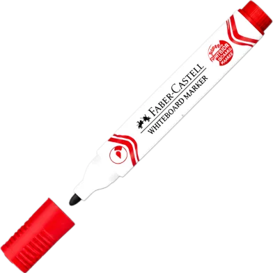 Faber Castell রিফিলেবল হোয়াইটবোর্ড W20 মার্কার 10 পিস - রেড ইংক