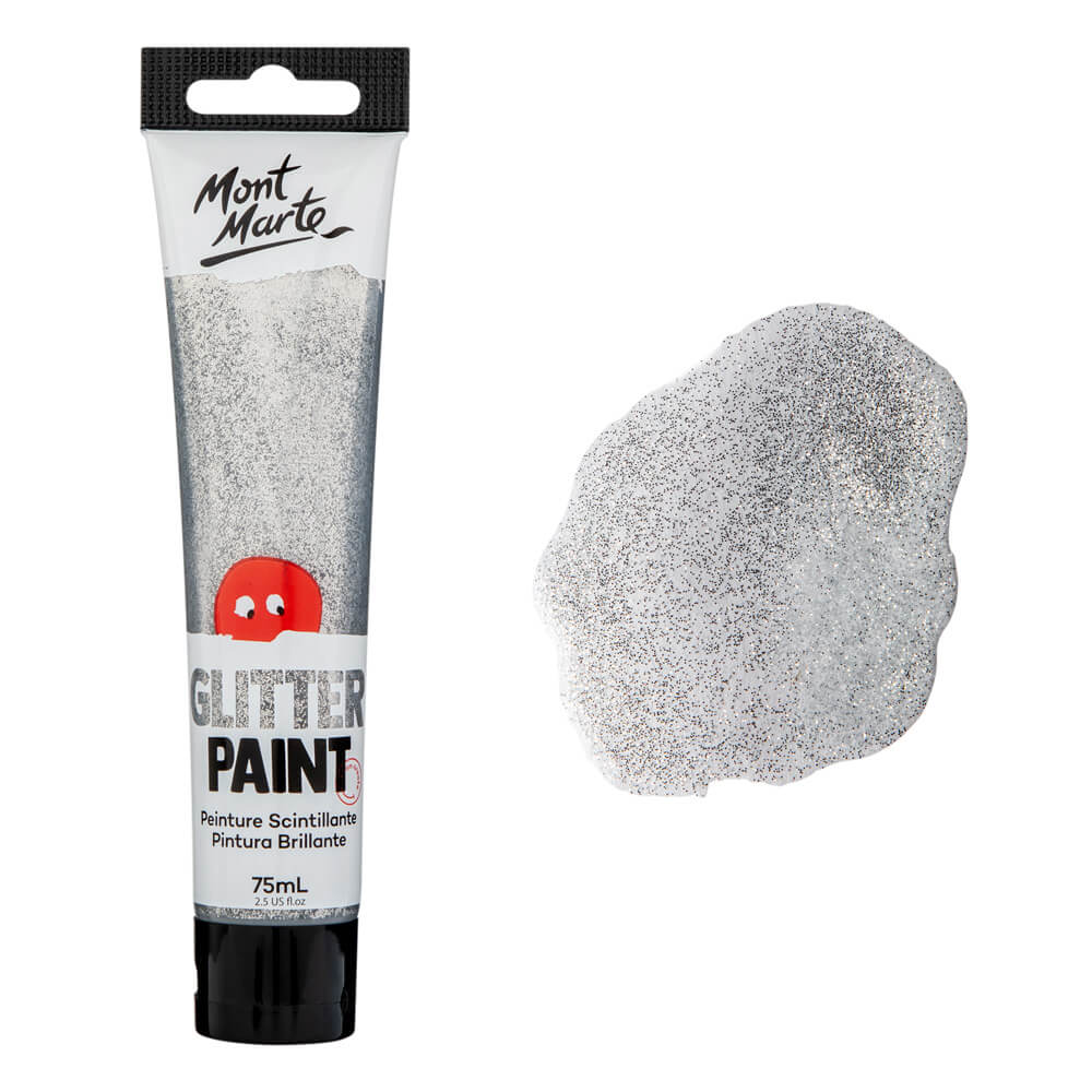 Mont Marte গ্লিটার পেইন্ট 75ml – Silver