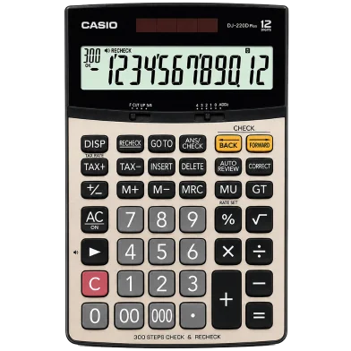 Casio চেক ও রিচেক ডেস্কটপ ক্যালকুলেটর - DJ-220DPLUS