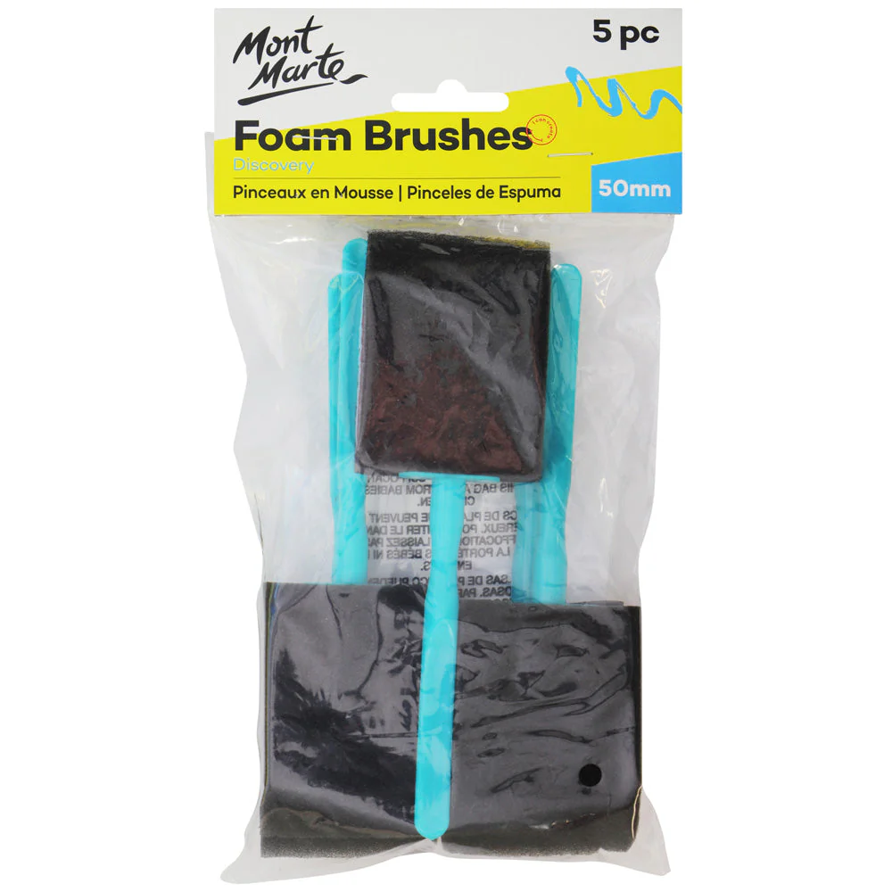 Mont Marte ফোম ব্রাশ ডিসকভারি 50mm (1.9in) 5pc