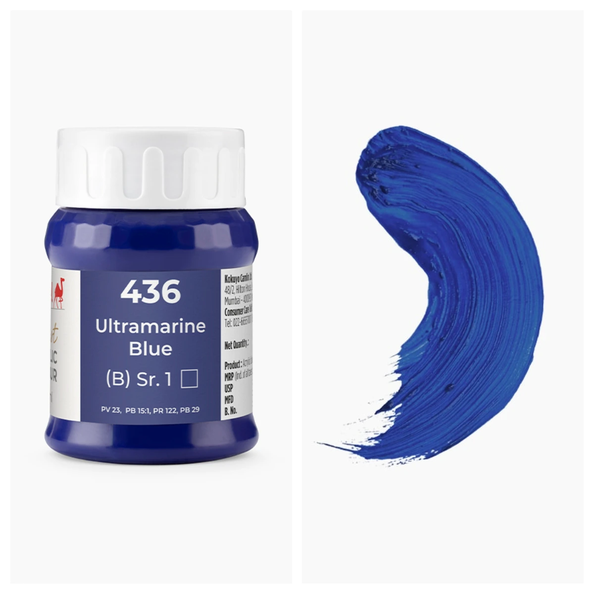 Camel আর্টিস্ট অ্যাক্রিলিক কালার 500ml – Ultramarine Blue (Sr.1)