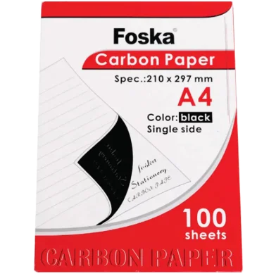 Foska কার্বন পেপার ব্ল্যাক A4 100 শিট