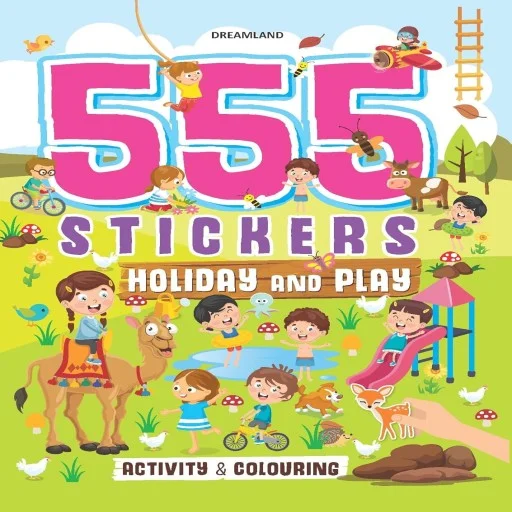 555 Stickers, Holiday and Play -(Paperback)