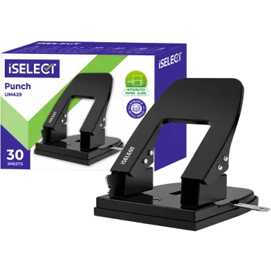 Deli iSelect মেটাল পেপার পাঞ্চ মেশিন এক্সট্রা লার্জ-30 শিট - UM429