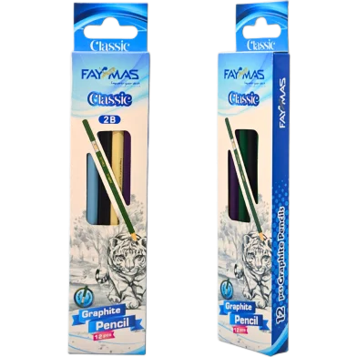 Faymas গ্রাফাইট পেন্সিল 12 পিস - WP010-2B