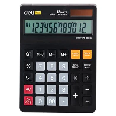 Deli ডেস্ক ক্যালকুলেটর প্লাস্টিক-12 ডিজিট - EM01420