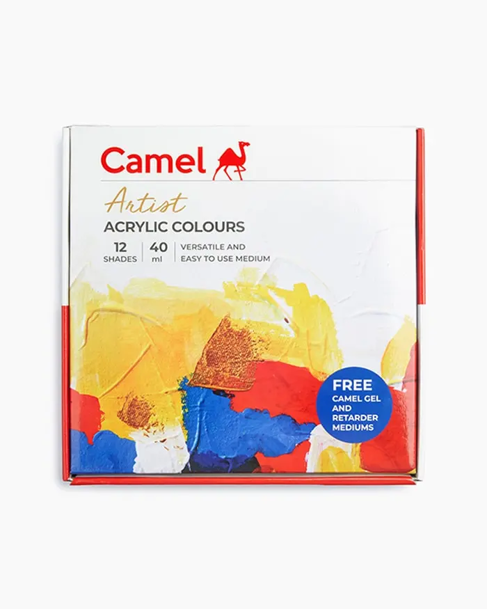 Camel আর্টিস্ট অ্যাক্রিলিক কালার 40ml 12 শেড *NEW*