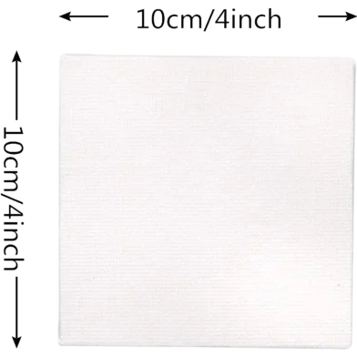 হোয়াইট স্কয়ার ক্যানভাস বোর্ড (10 X 10)