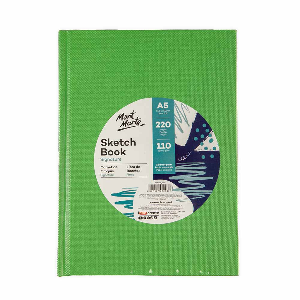 Mont Marte স্কেচ বুক সিগনেচার A5 220 পেজ 110gsm