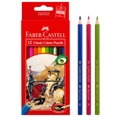 Faber Castell 12 ক্লাসিক কালার পেন্সিল লং