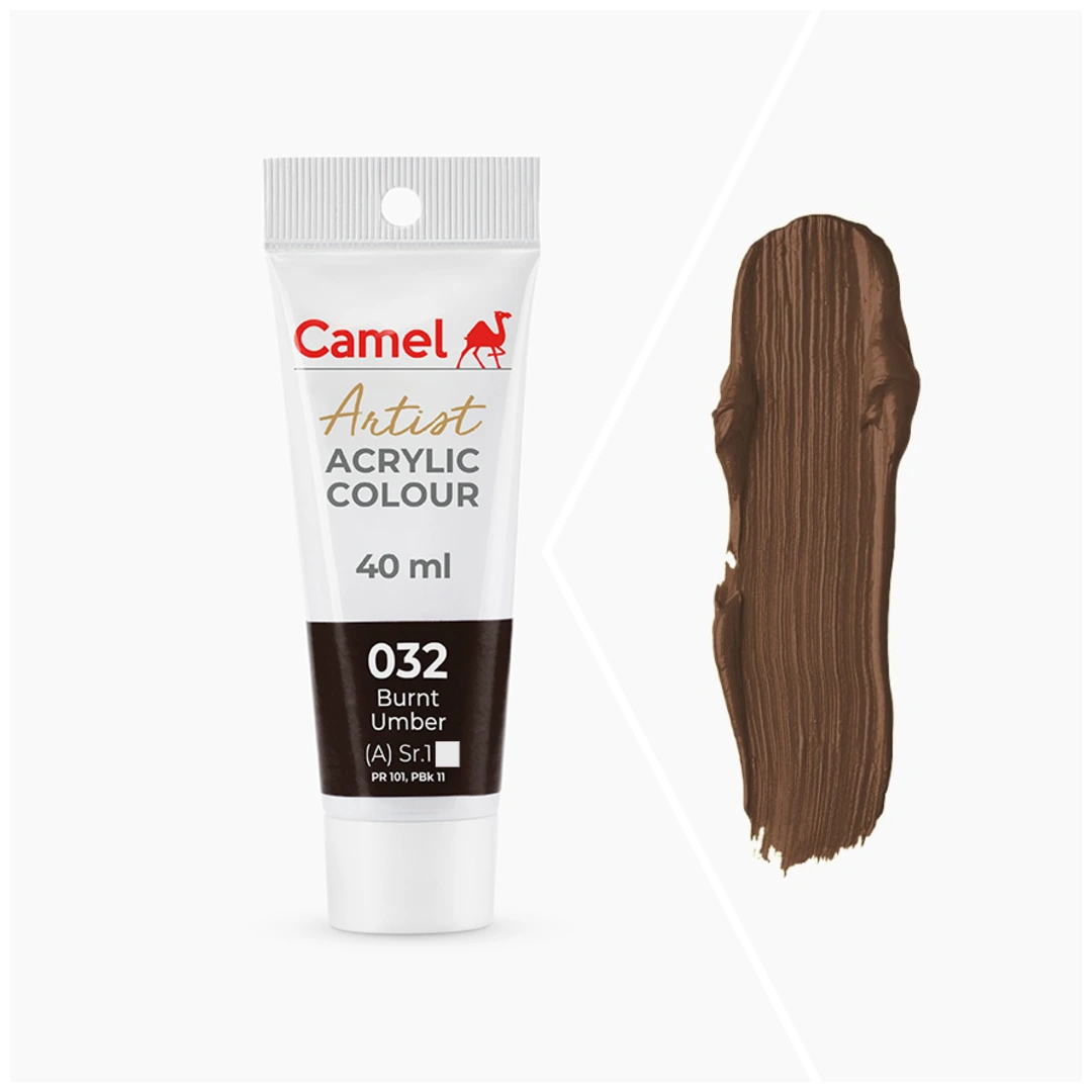 Camel আর্টিস্ট অ্যাক্রিলিক কালার 40ml – Burnt Umber (Sr.1)