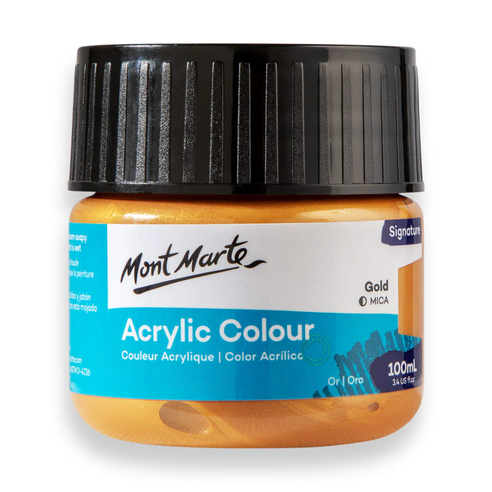 Mont Marte অ্যাক্রিলিক কালার 100ml – Gold