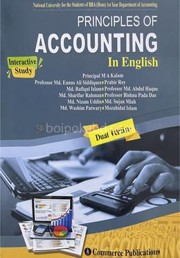 Principles of Accounting In English - Dept. of Accounting