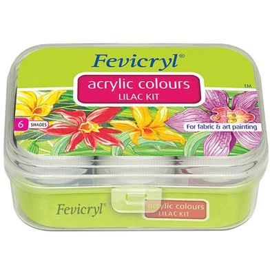 Fevicryl অ্যাক্রিলিক কালার লাইলাক কিট - 60 মিলি (6 শেড)