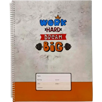 Hearts ফ্লোরাল স্পাইরাল খাতা (হোয়াইট) - 300 পেজ যেকোনো ডিজাইন