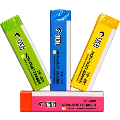 Titi কালারফুল নন ডাস্ট ইরেজার-TR003 (40 পিস কম্বো)