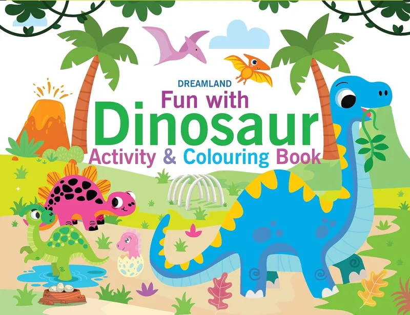 Dinosaur Activity And Colouring Book