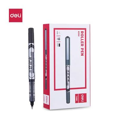 Deli থিংক 0.5 মিমি রোলার বলপেন ব্ল্যাক ইংক (12 পিস) - EQ20020