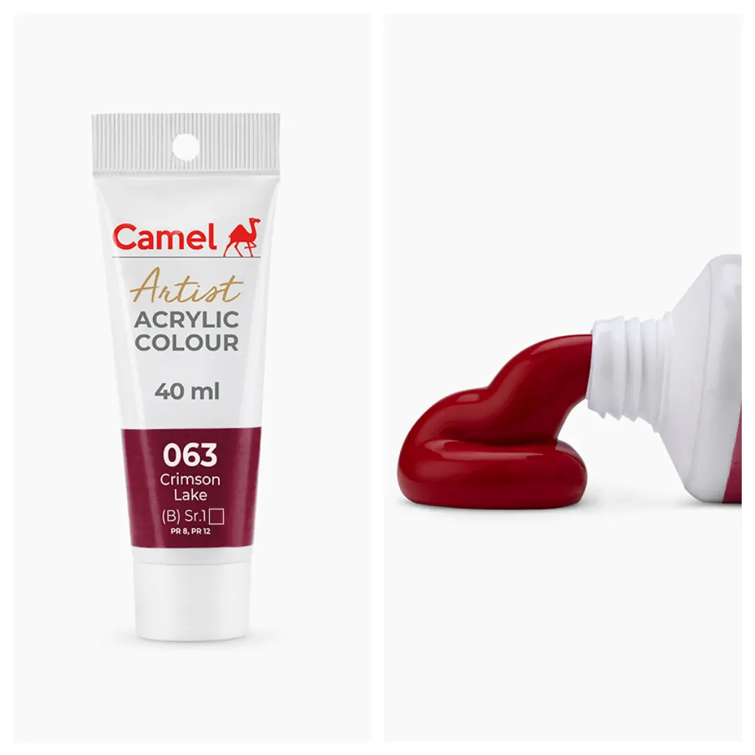 Camel আর্টিস্ট অ্যাক্রিলিক কালার 40ml – Crimson Lake (Sr.1)