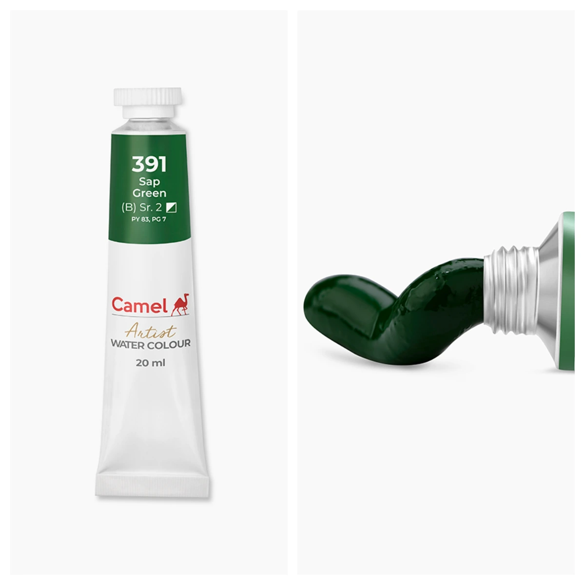 Camel আর্টিস্ট ওয়াটার কালার 20ml – Sap Green (Sr.2)