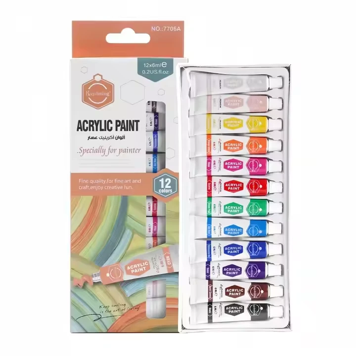 Keep Smiling অ্যাক্রিলিক পেইন্ট 12pc x 6ml (0.2 fl.oz)