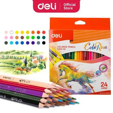 Deli কালার্ড পেন্সিল (24 কালার) (বক্স) - EC00320