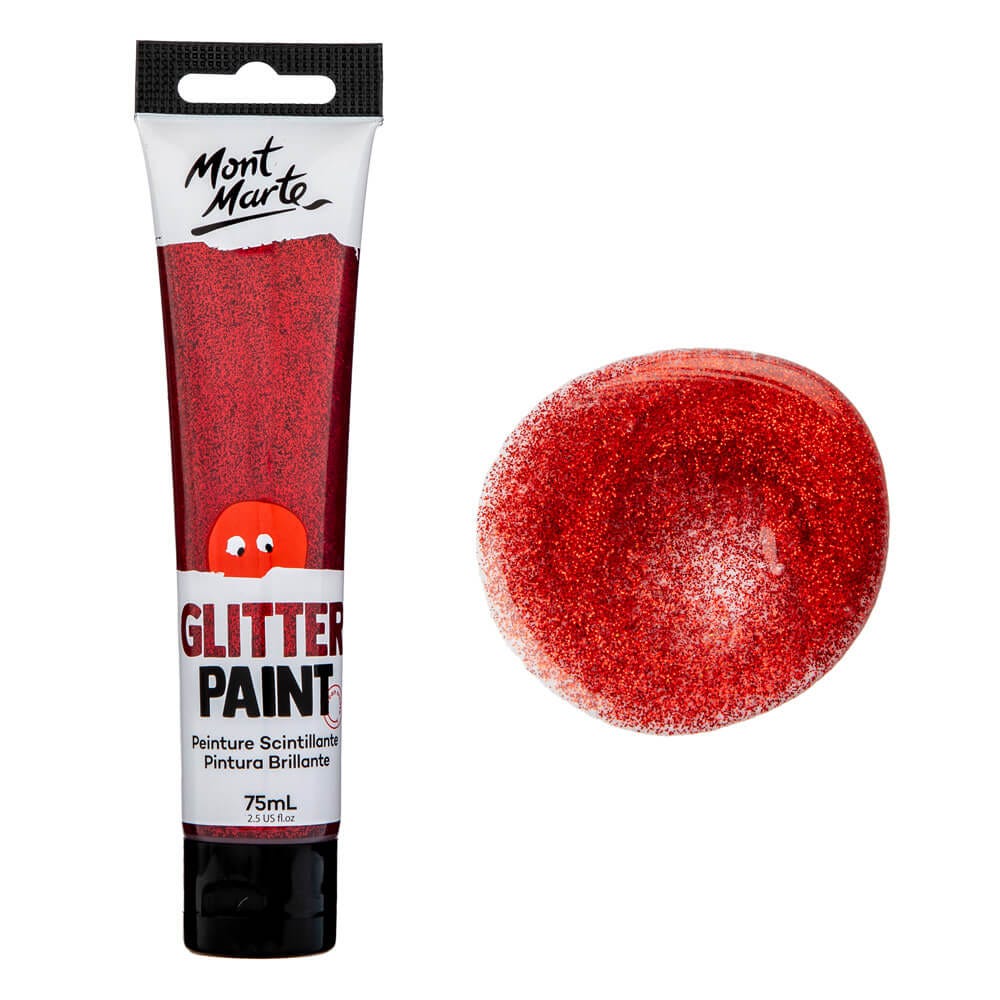 Mont Marte গ্লিটার পেইন্ট 75ml – Red
