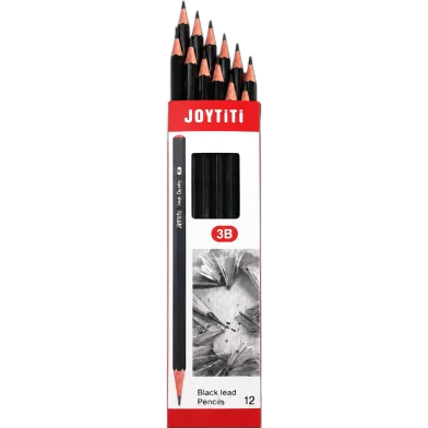 Titi 3B ব্ল্যাক লিড পেন্সিল - 12 পিস