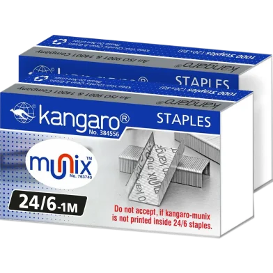 Kangaro 24/6 স্ট্যাপল পিন 2 প্যাক