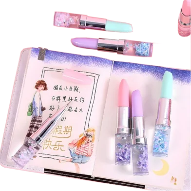 Radiance অ্যাট্রাক্টিভ গ্লিটার Lipstick বলপেন স্টাইলিশ স্টেশনারি বলপেন ফর গার্লস, বেস্ট Return গিফট ফর কিডস