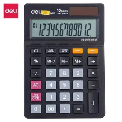 Deli ডেস্ক ক্যালকুলেটর প্লাস্টিক-12 ডিজিট - EM01320
