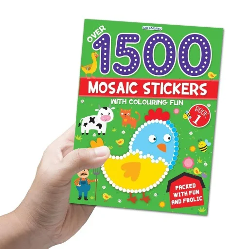 1500 Mosaic Stickers Book 1 (paperback)