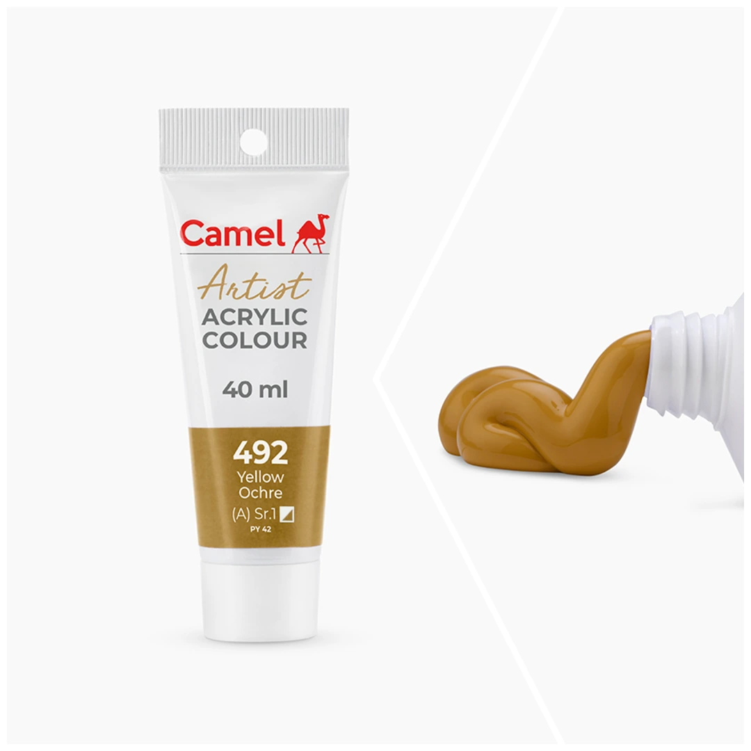 Camel আর্টিস্ট অ্যাক্রিলিক কালার 40ml – Yellow Ochre (Sr.1)