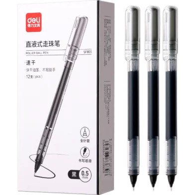 Deli রোলার পেন 0.5 মিমি-12 পিস - SF855