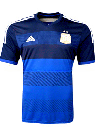 Argentina Away Jersey : Very Exclusive Half Sleeve Only Jersey