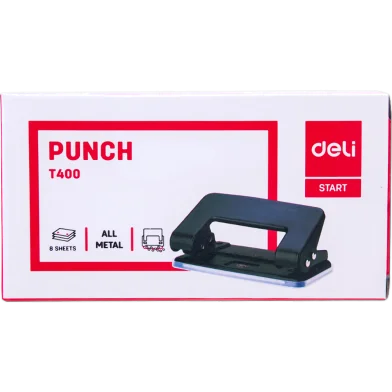 Deli মেটাল রেগুলার পেপার পাঞ্চ মেশিন-8 শিট - ET40020