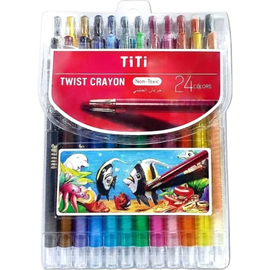 Titi টুইস্ট ক্রেয়ন 24 কালার সেট - TI-CP-12MINI