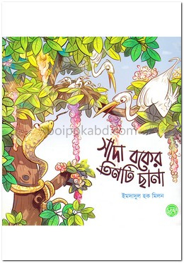 সাদা বকের তিনটি ছানা