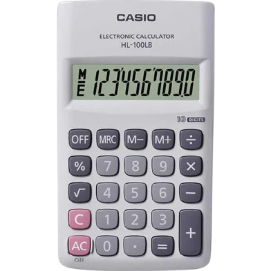 Casio পোর্টেবল বেসিক ক্যালকুলেটর - HL100LB