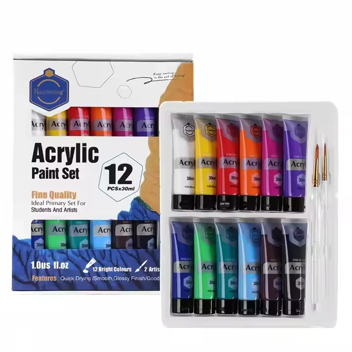 Keep Smiling অ্যাক্রিলিক পেইন্ট 12pc x 30ml (1.0 US fl.oz)