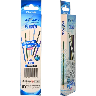 Faymas গ্রাফাইট পেন্সিল 12 পিস - WP010-HB