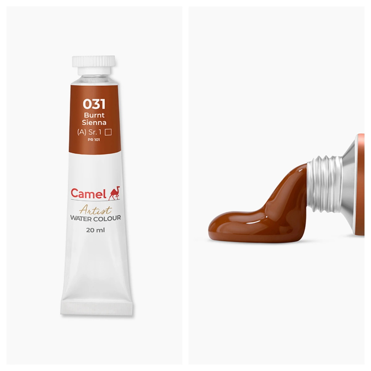 Camel আর্টিস্ট ওয়াটার কালার 20ml – Burnt Sienna (Sr.1)