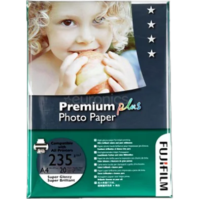 Fujifilm গ্লসি ফটো পেপার A4 সাইজ 20 শিট প্রিমিয়াম প্লাস গ্লসি ফটো পেপার 20 পেজ